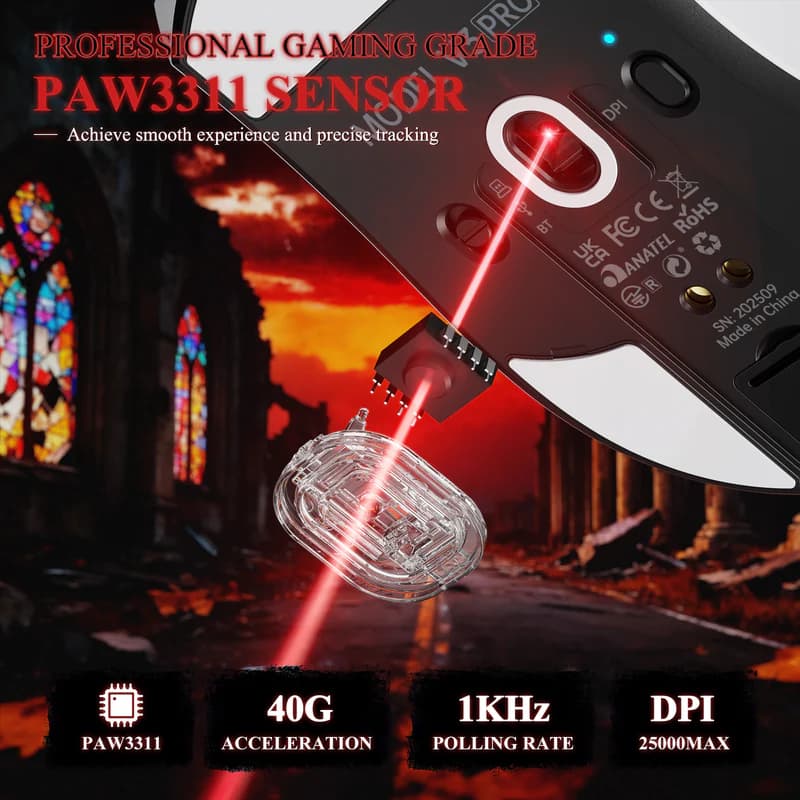 Attack Shark V3 PRO Ultra-Light White 4
