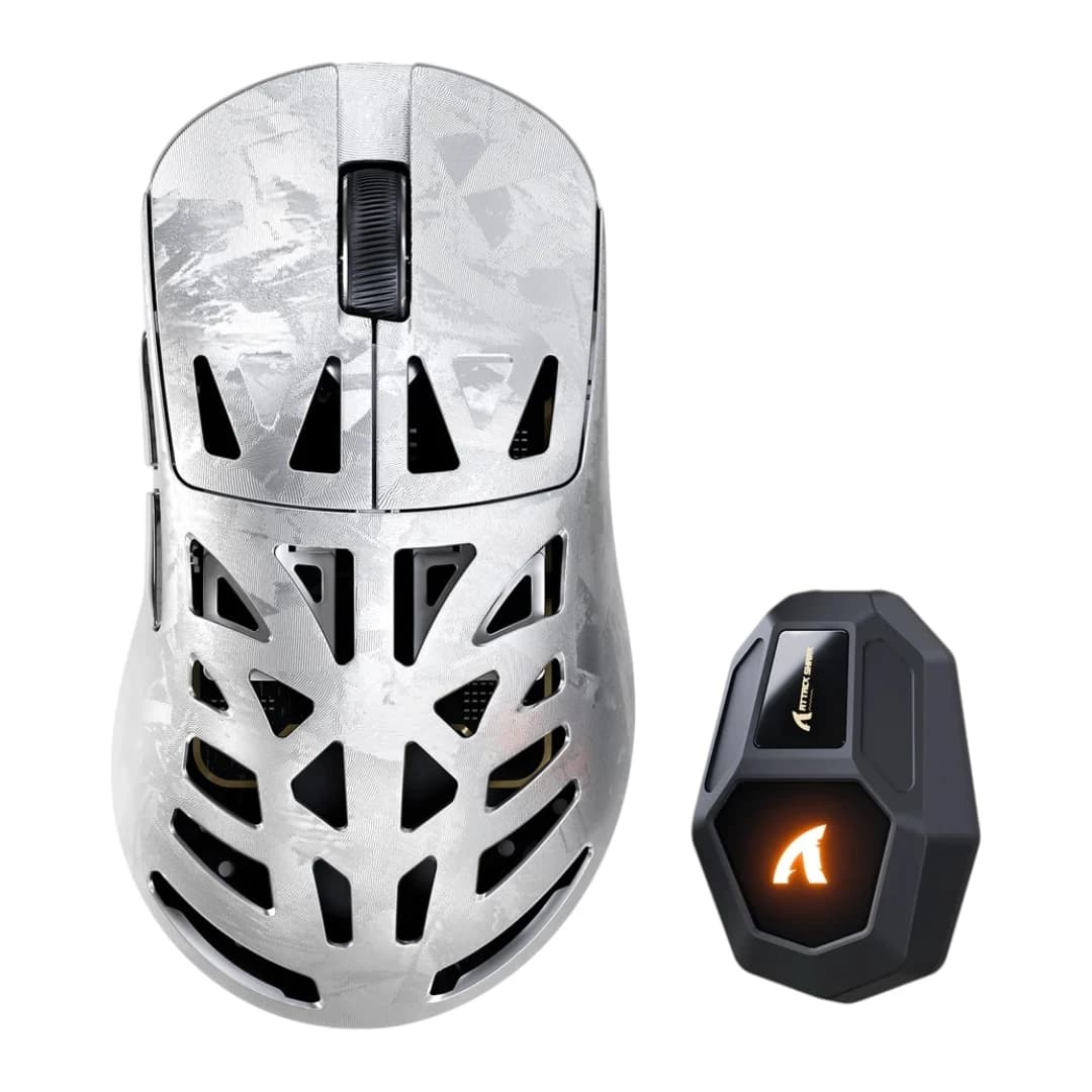 Attack Shark RS6 ULTRA Carbon Fiber Wireless Silver 1
