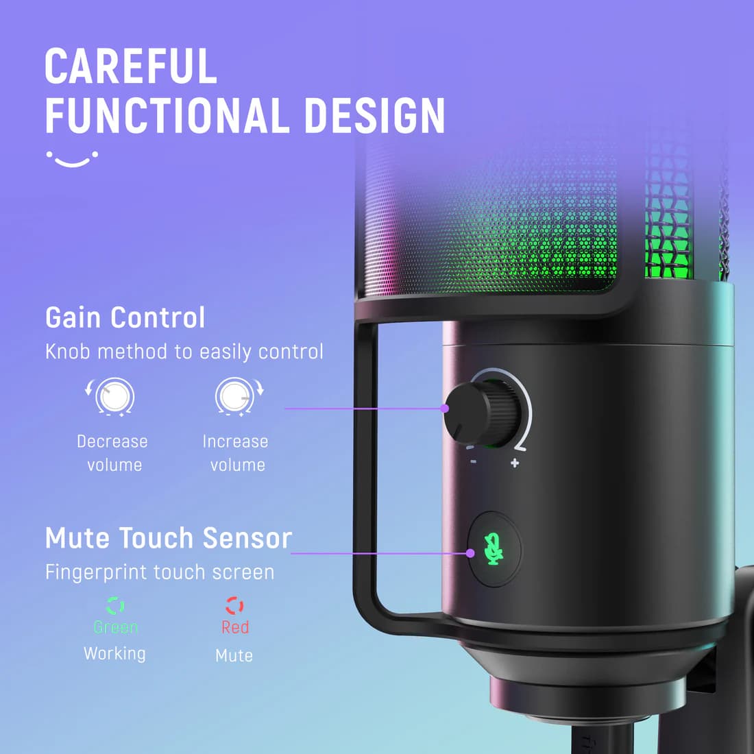 FIFINE K669Pro3 RGB USB Condenser 3