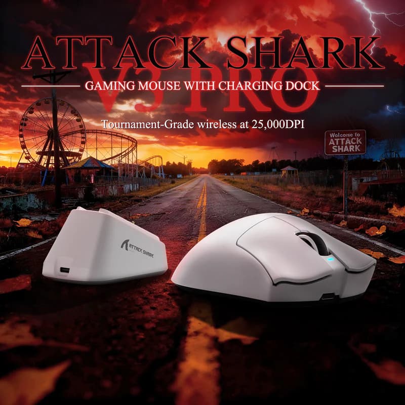 Attack Shark V3 PRO Ultra-Light White 3