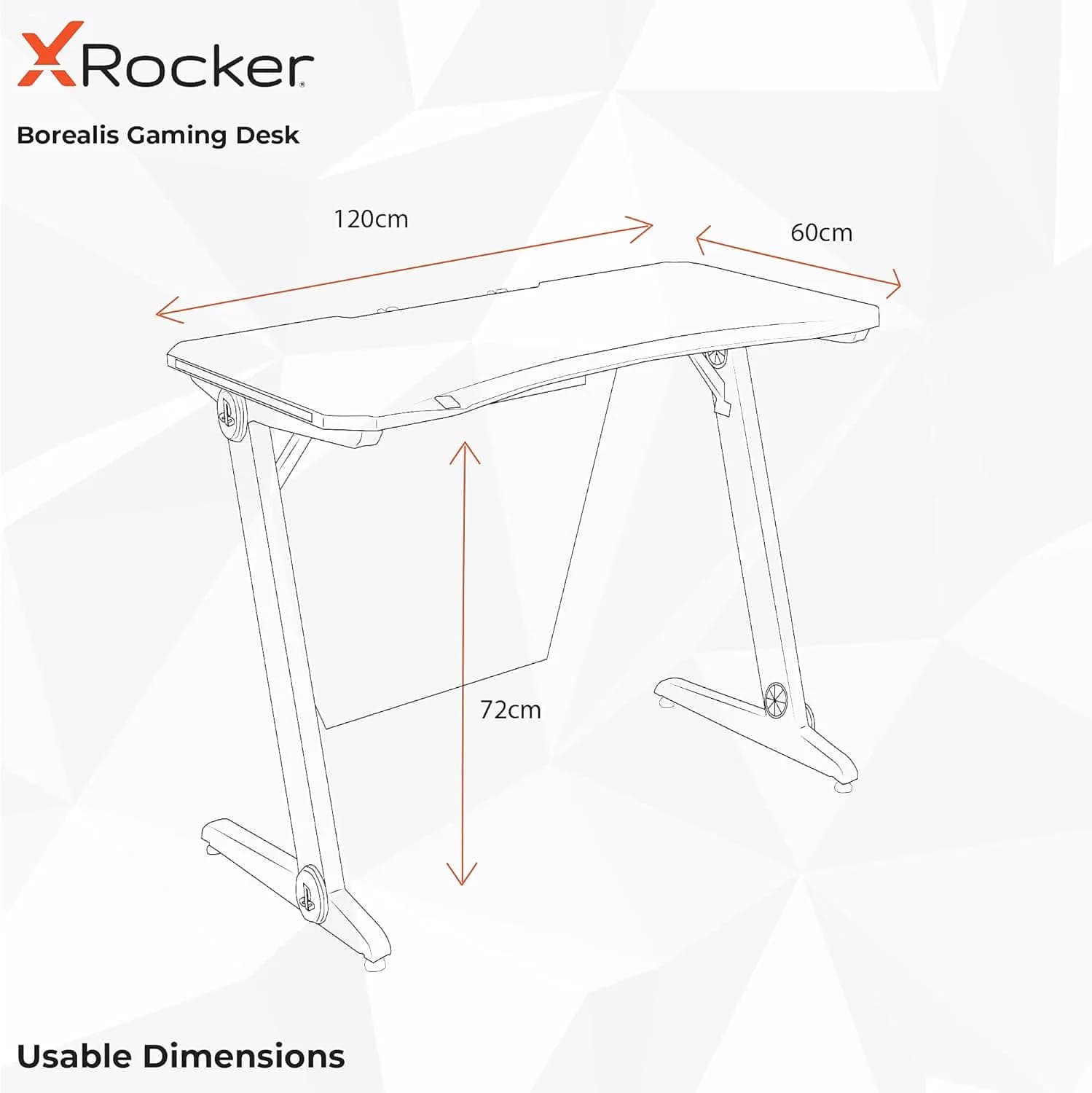 Xrocker Official Playstation Gaming Desk Borealis 5