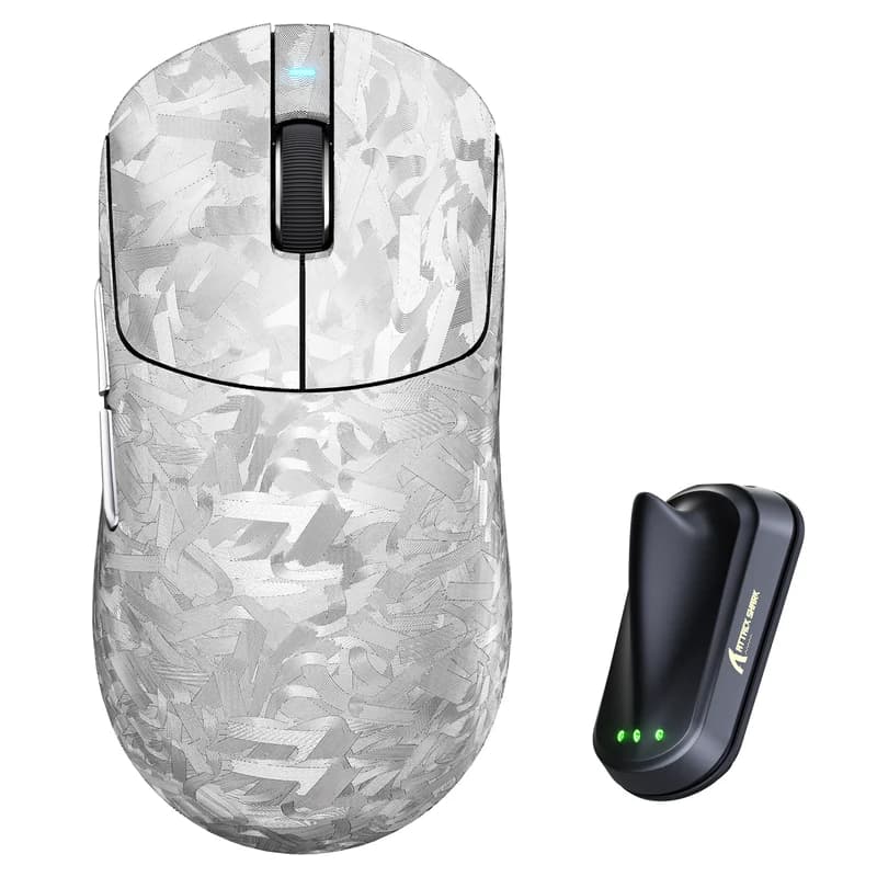 ATTACK SHARK RS3 ULTRA Carbon Fiber Wireless Silver 1