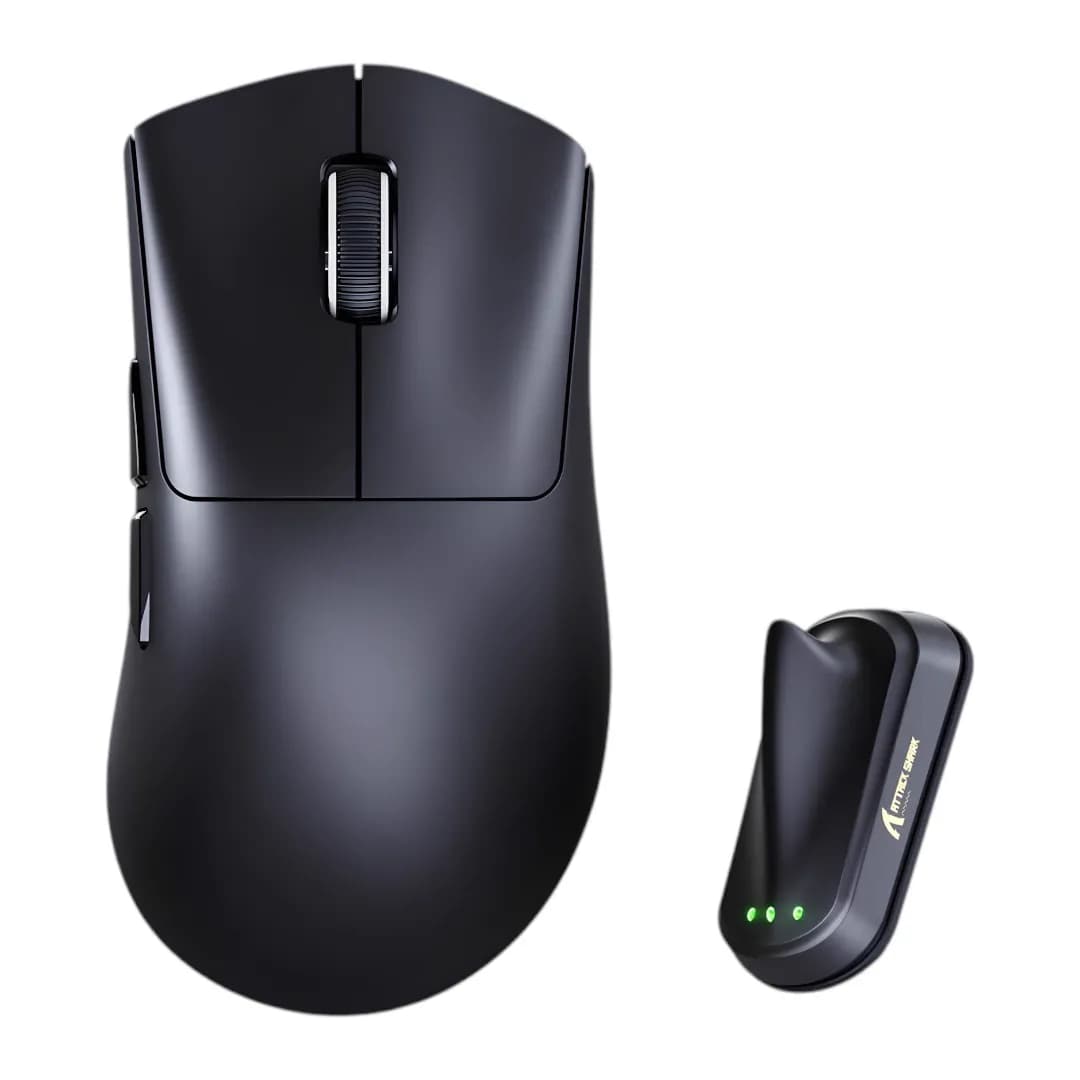Attack Shark V8 Ultra-Light Ergonomic Wireless Schwarz 1