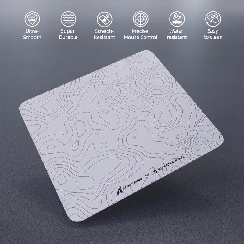 Attackshark CM05 Tempered Glass White 2