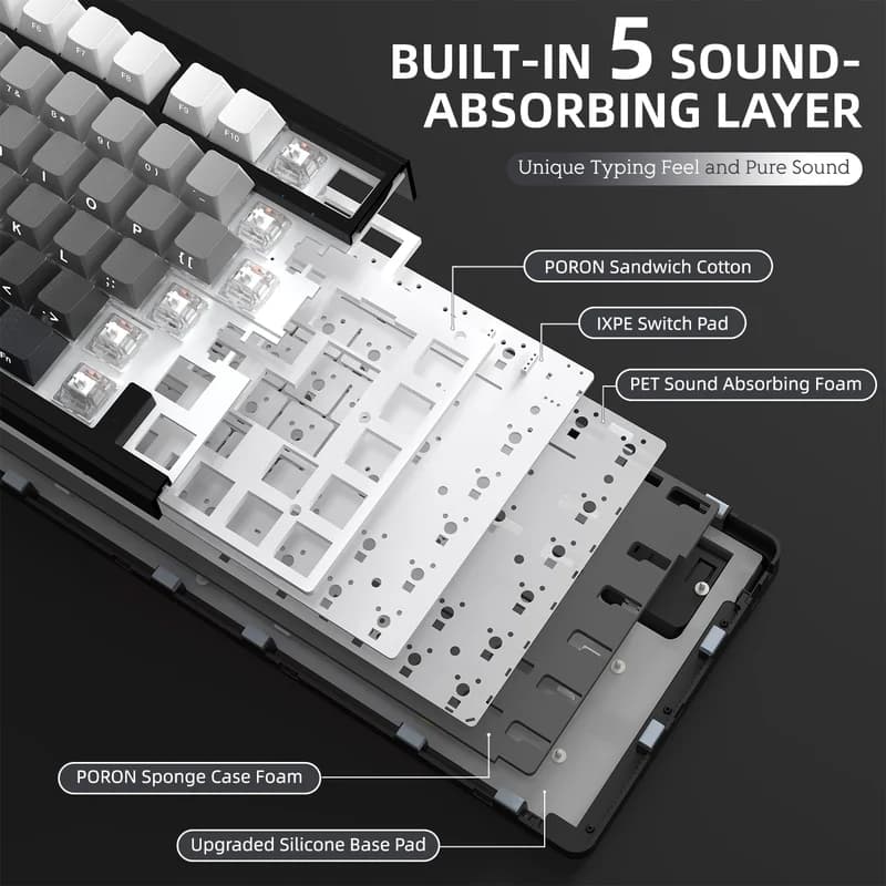 ATTACK SHARK X85 Pro Wireless Gradient Black 5