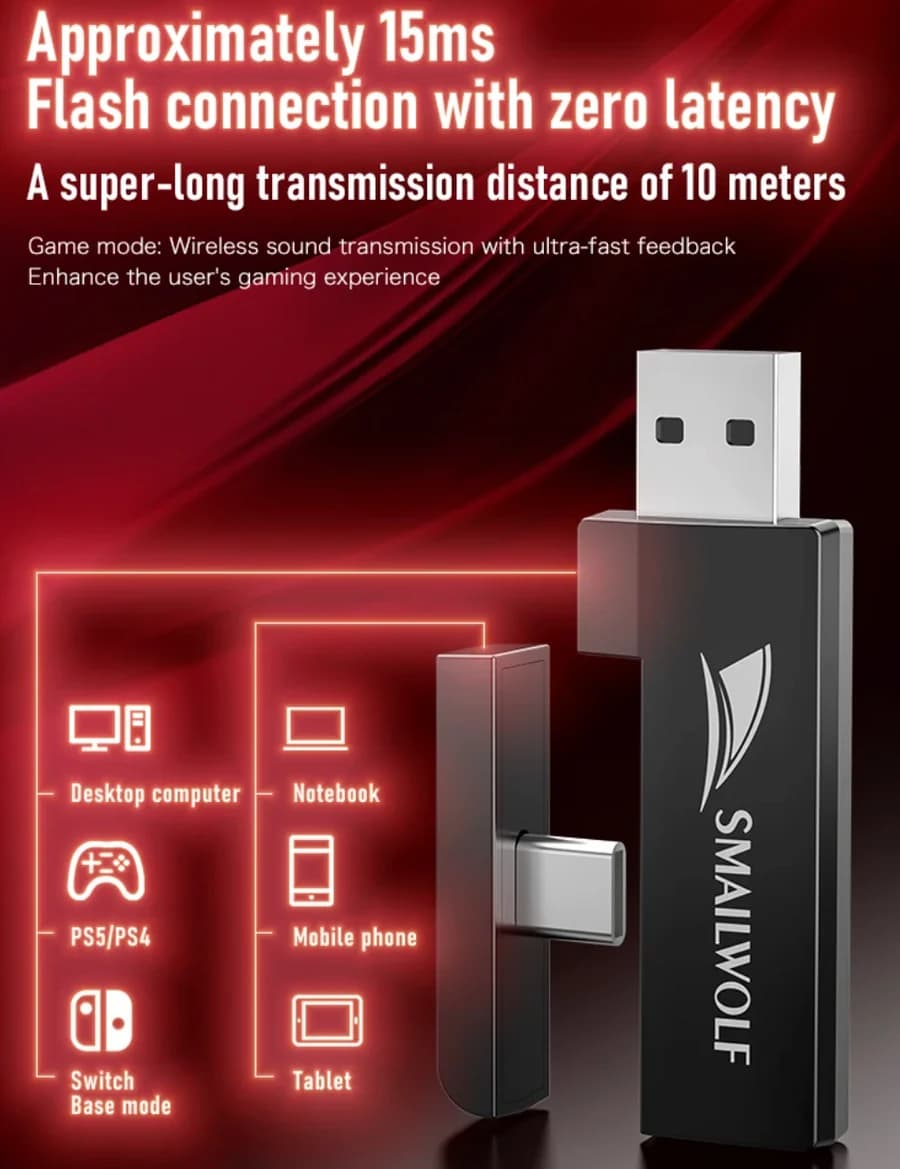 SMAILWOLF G900 Wireless 7.1 Surround 4