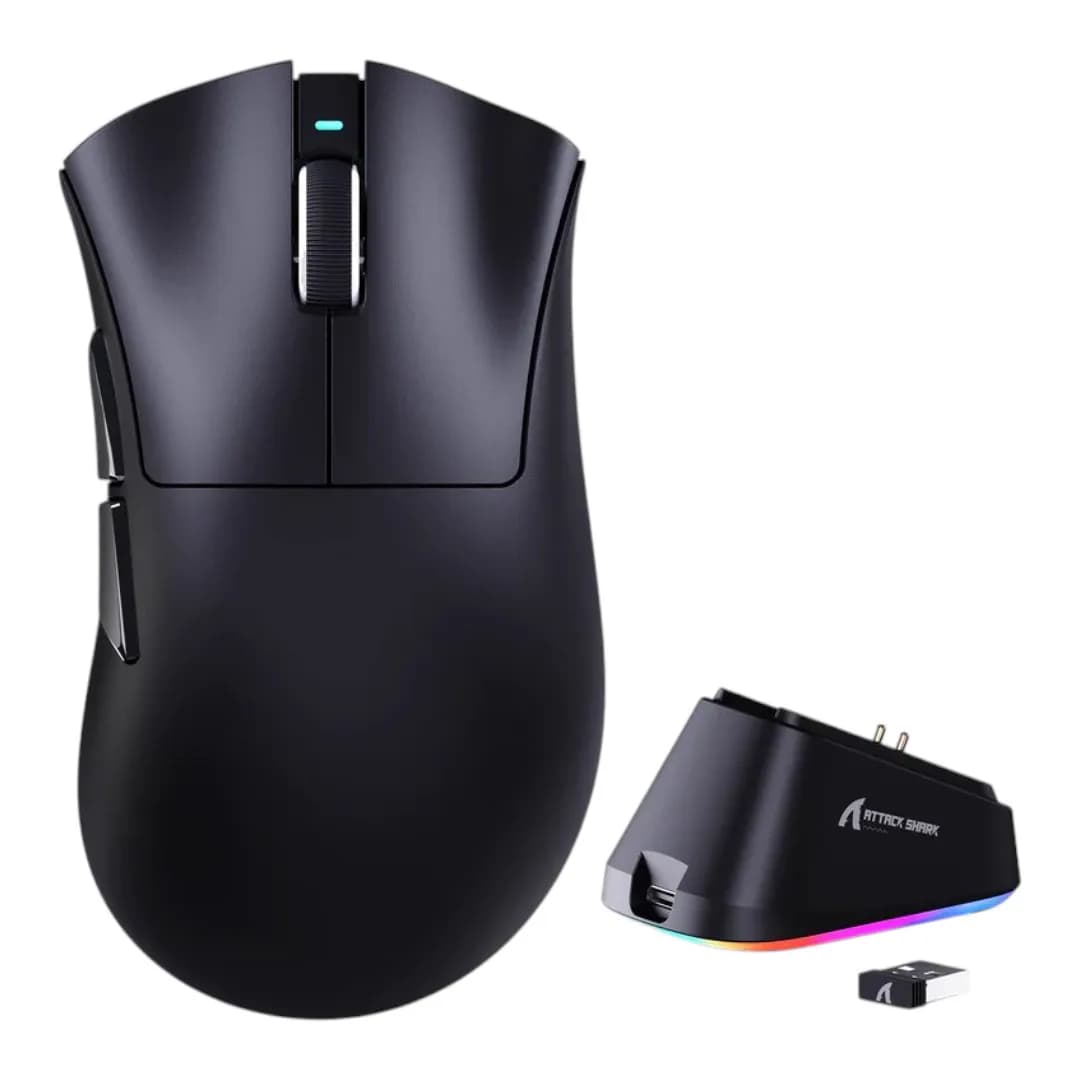 Attack Shark V3 PRO Ultra-Light White Black 1