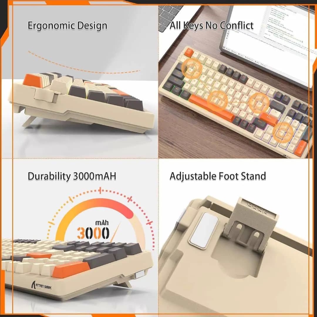 ATTACK SHARK K98 Wireless  3
