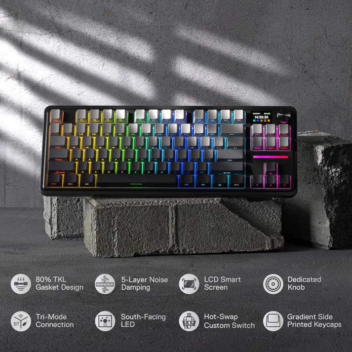 Redragon ANTONIUM LCD K743SP PRO Wireless 4
