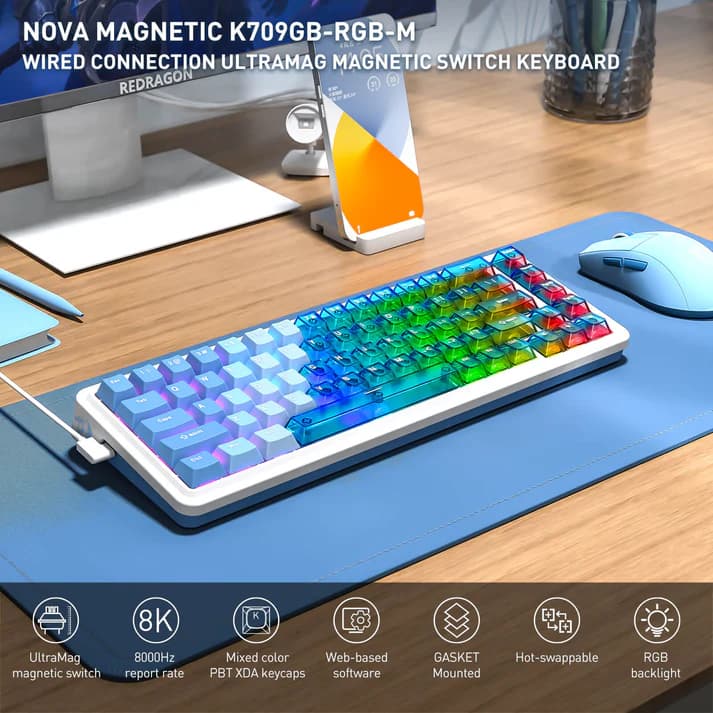 Redragon NOVA K709PLB HE Magnetic 4