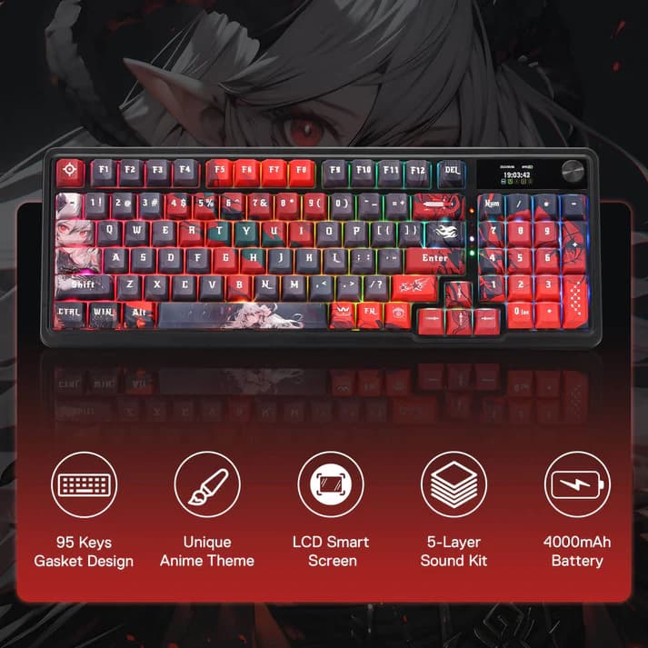 Redragon ARTEMIS K719 PRO Anime Wireless 3