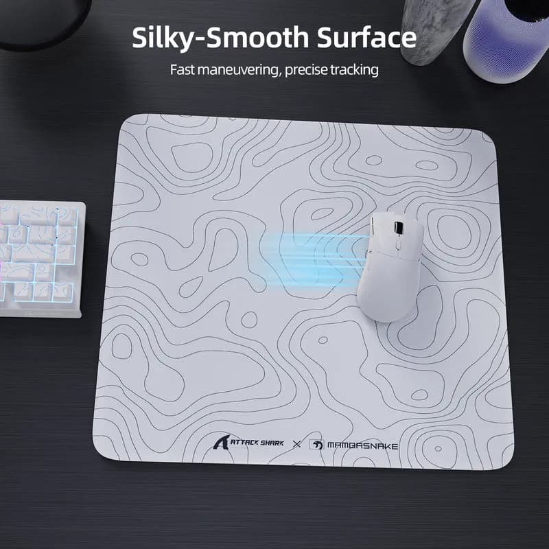 Attackshark CM05 Tempered Glass White 3