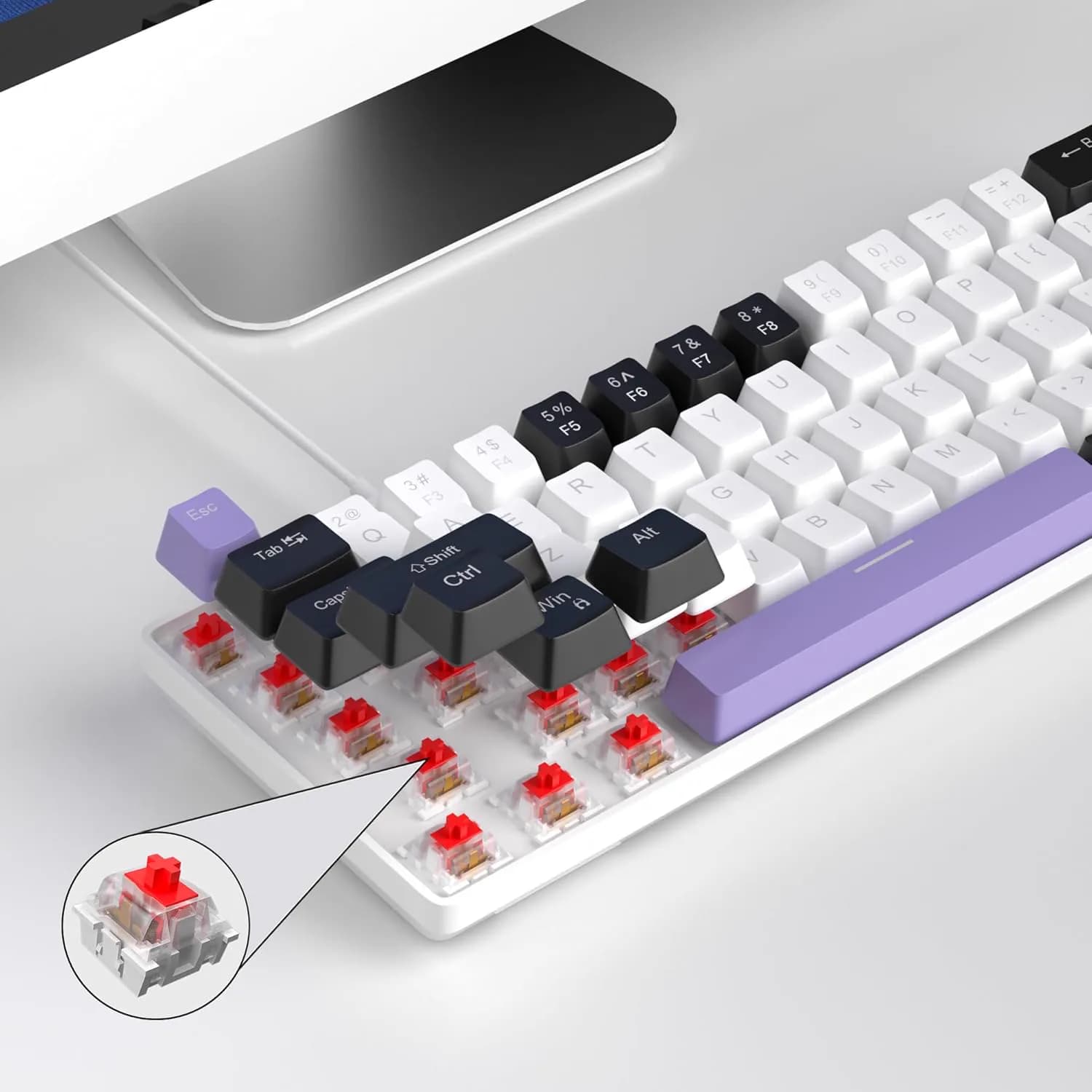 Magegee MK-Box White Black & Purple Wired 5