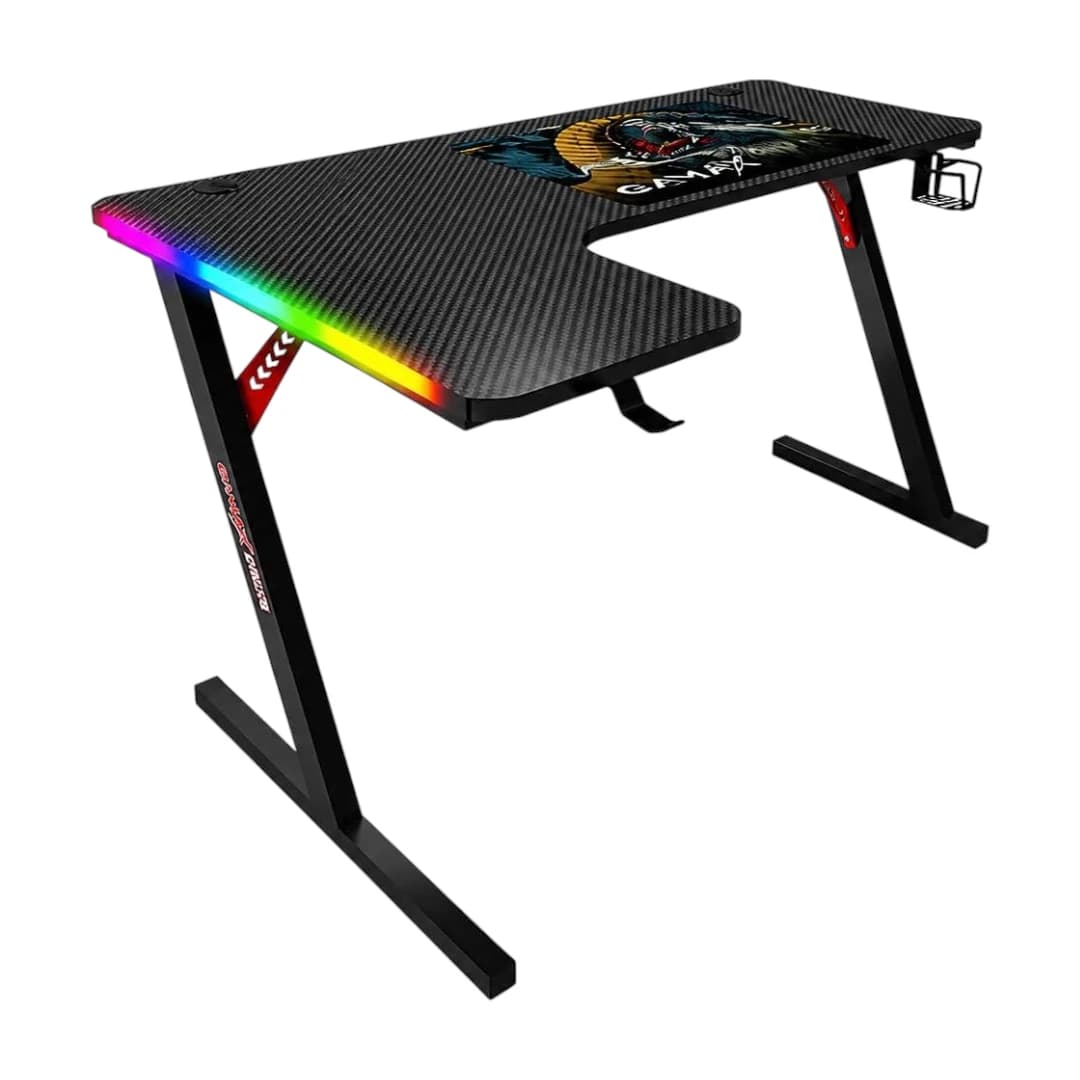 GAMAX P201-LB RGB L-Shaped Gaming Desk 1