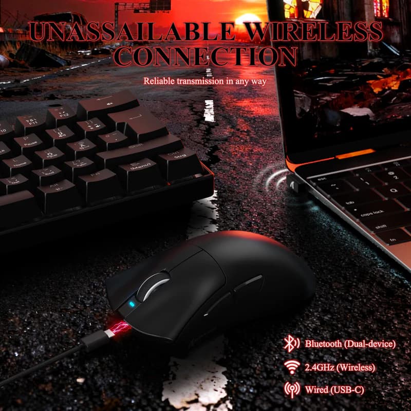Attack Shark V3 PRO Ultra-Light White Black 3