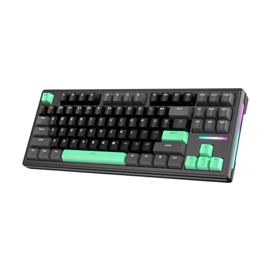 ATTACK SHARK M87 PRO V2 Tri-Mode Black + Green 1
