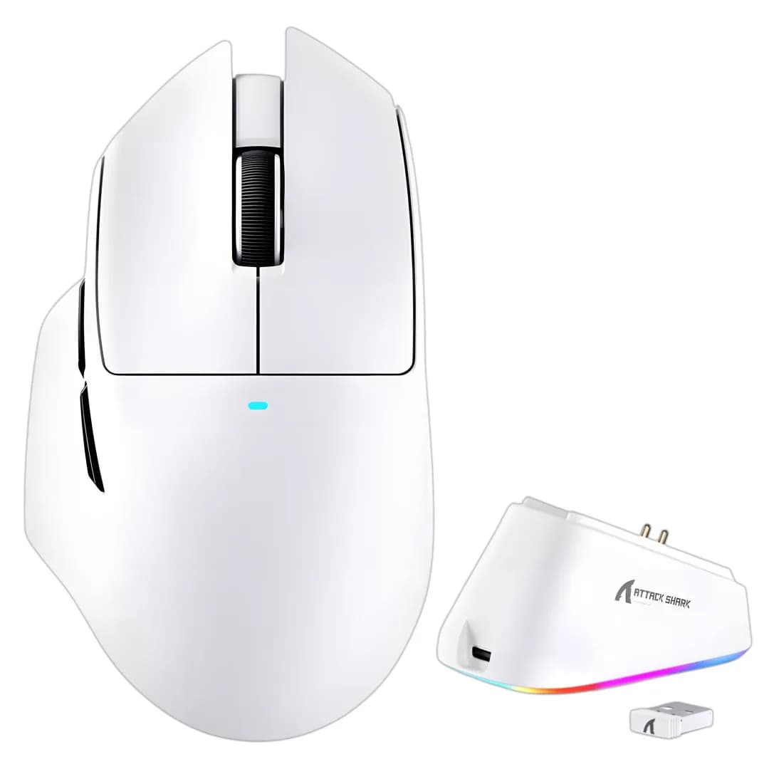 Attack Shark V6 Ultra-Light Tri-Mode White 1