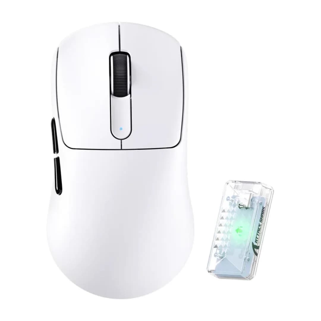 ATTACK SHARK V5 Ultra-Light Tri-Mode White 1