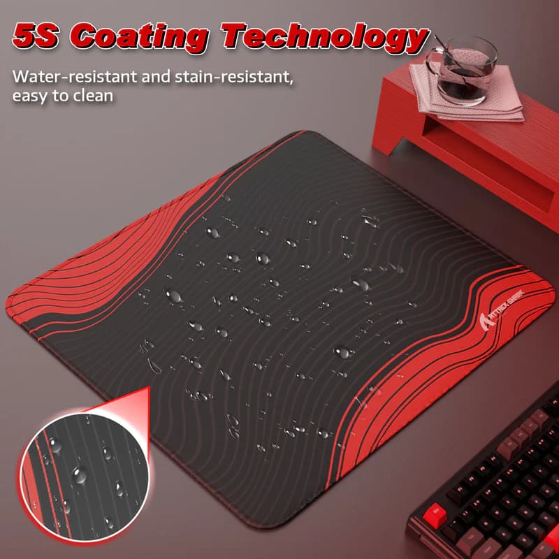 ATTACK SHARK CM02 eSport Black/Red Contour 3