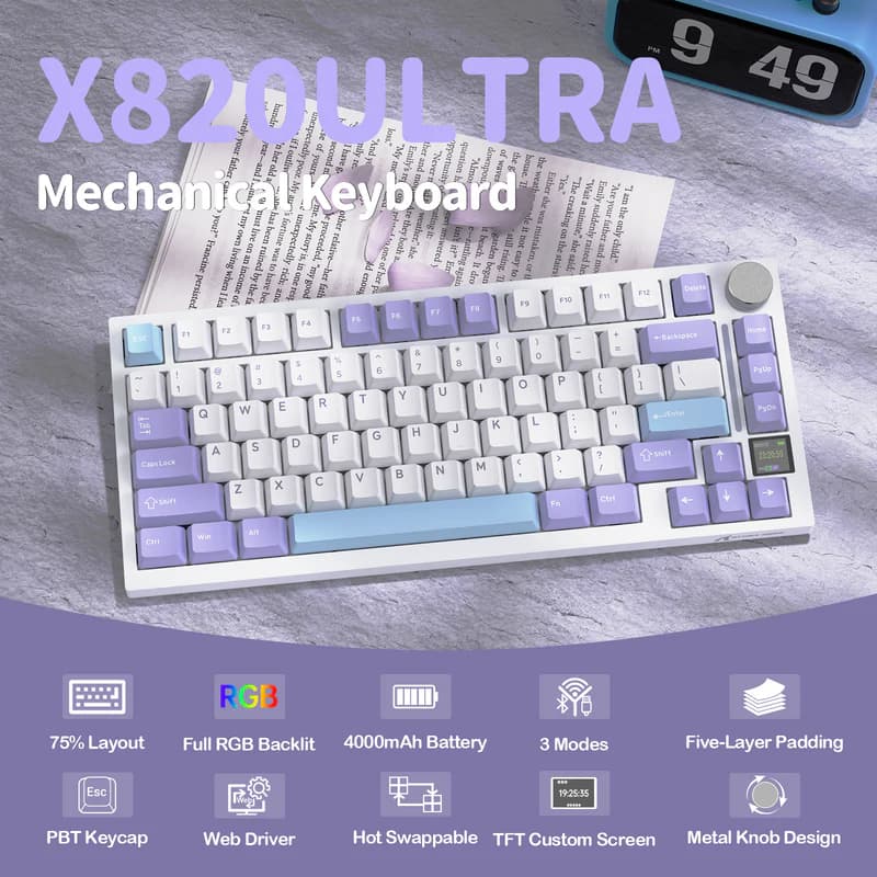 Attack Shark X820 Ultra Wireless Star White 3