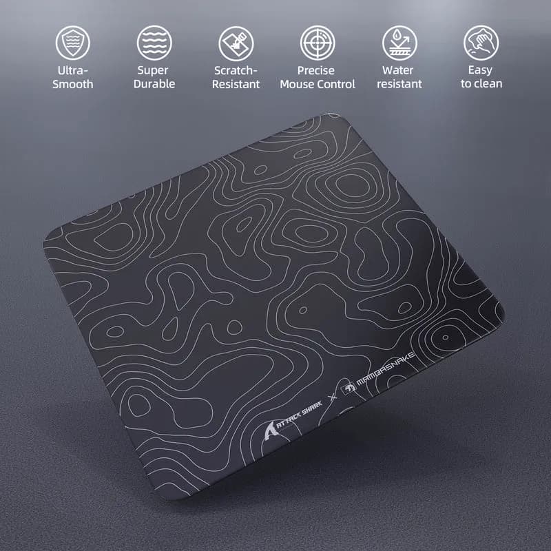 Attackshark CM05 Tempered Glass Black 2