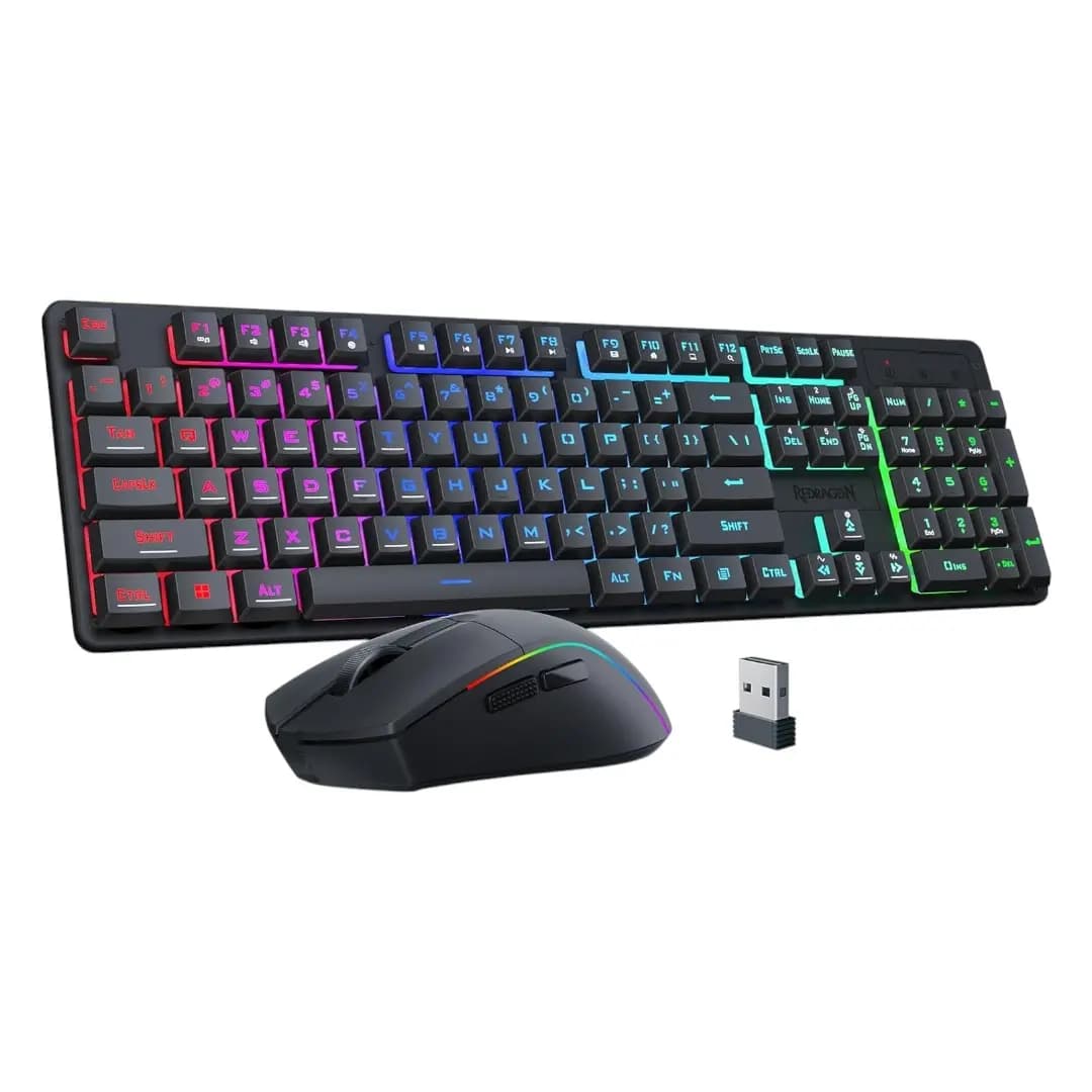 Redragon S107KS RGB Wireless Keyboard and Mouse 1