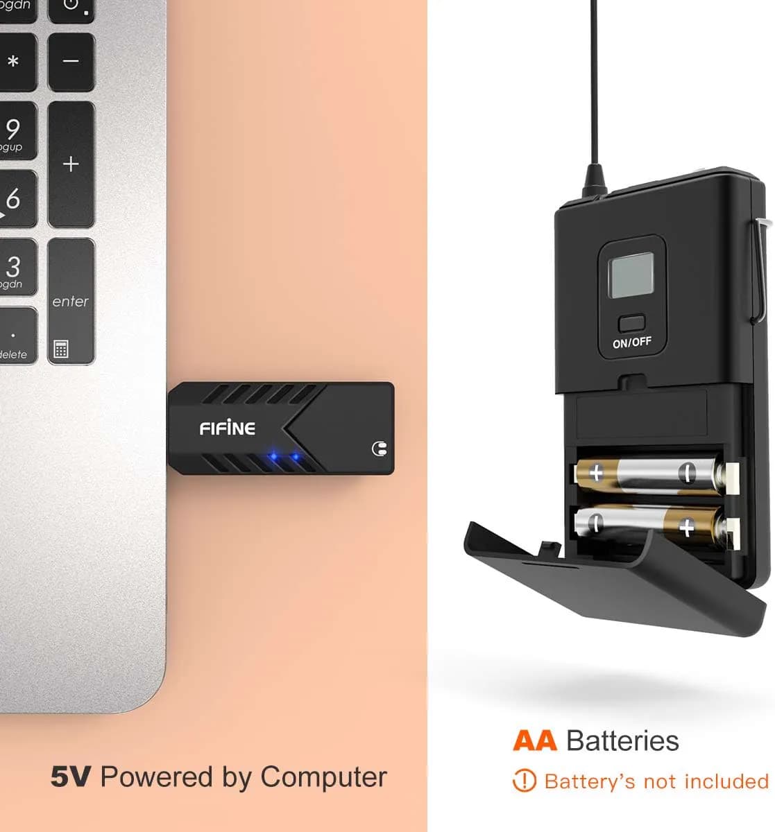 FIFINE K031B Wireless USB 3