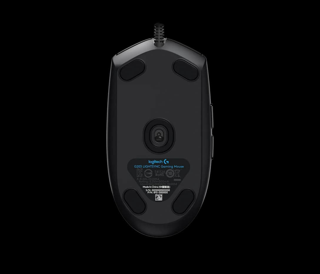 Logitech G203 Lightsync Black wired  3