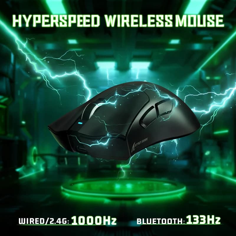 ATTACK SHARK V3 Ultra-Light Tri-Mode Black 2