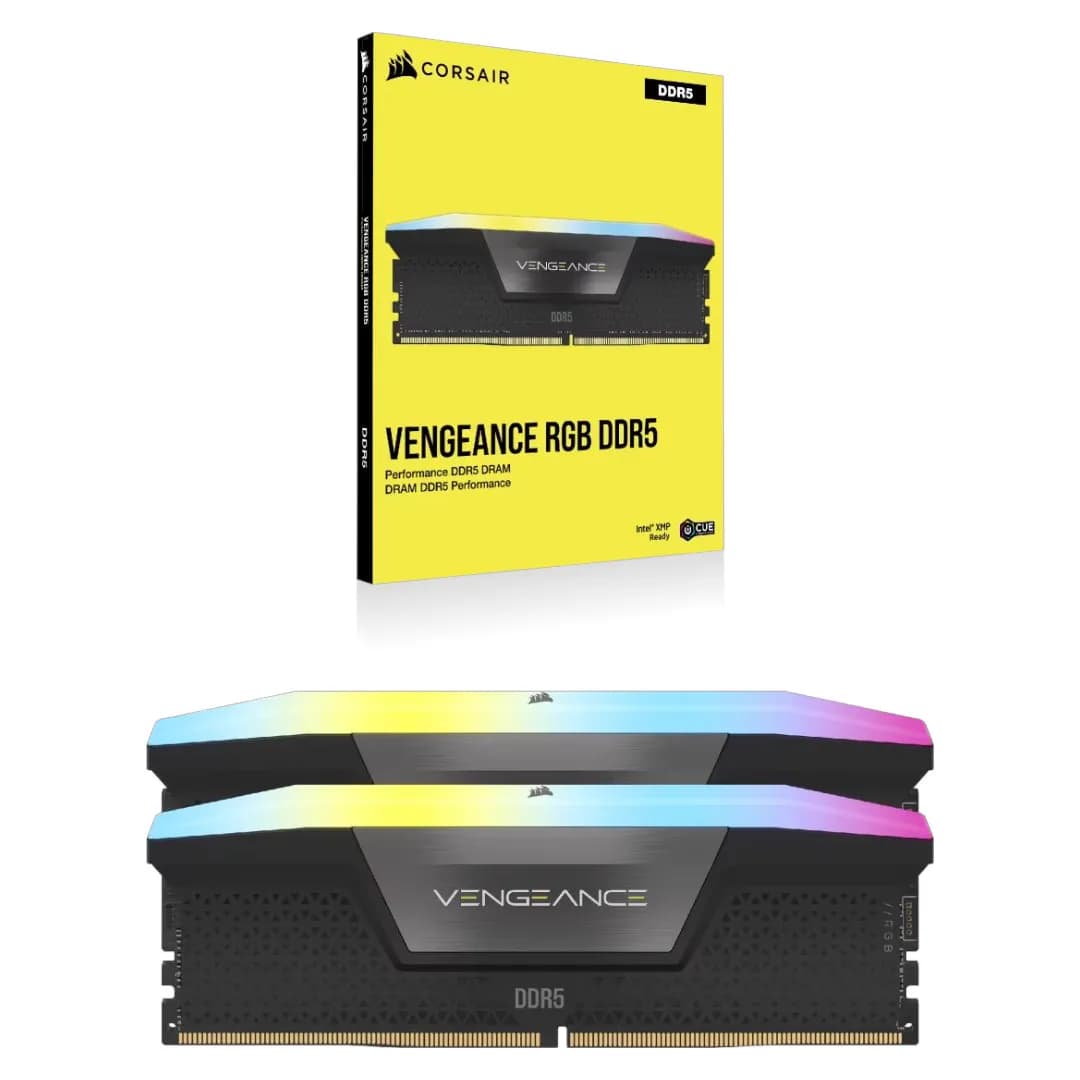 CORSAIR VENGEANCE RGB 32GB (2×16GB) DDR5 6000MHz 3