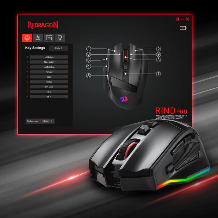 Redragon RIND M813  Wired 6