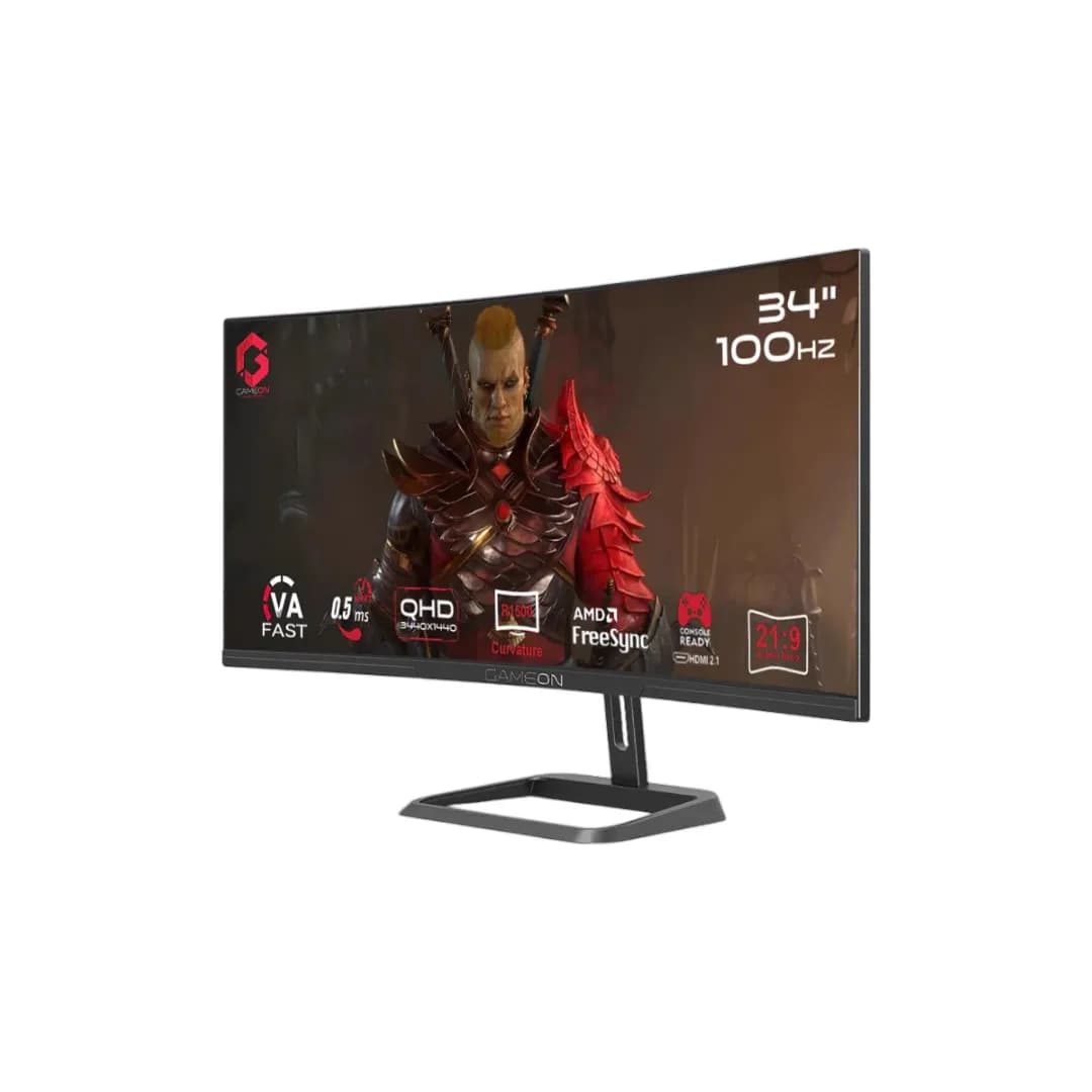 GameOn 34In WQHD Fast VA 100Hz 0.5ms GOC34WQHD100VA 2