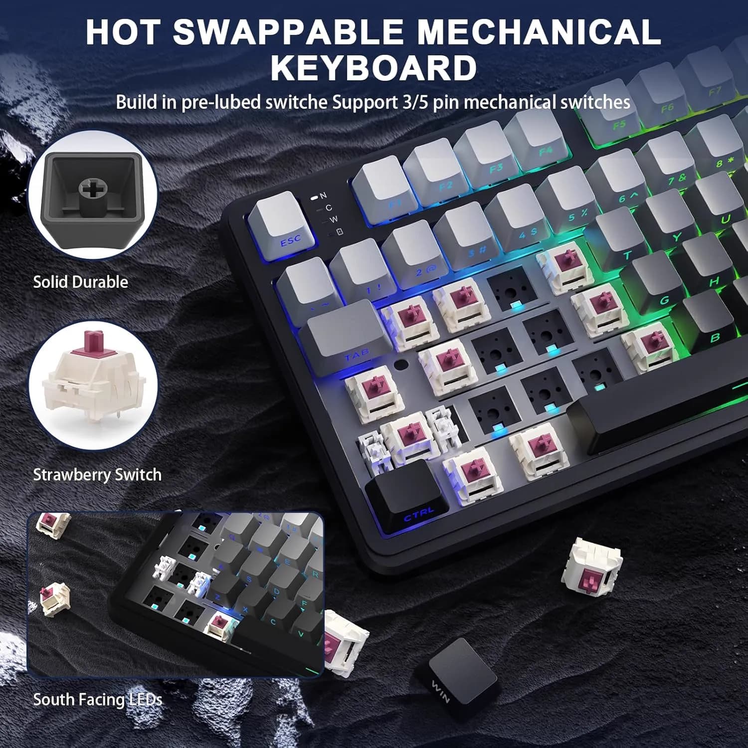 ATTACK SHARK X98 Wireless Moonlight 4