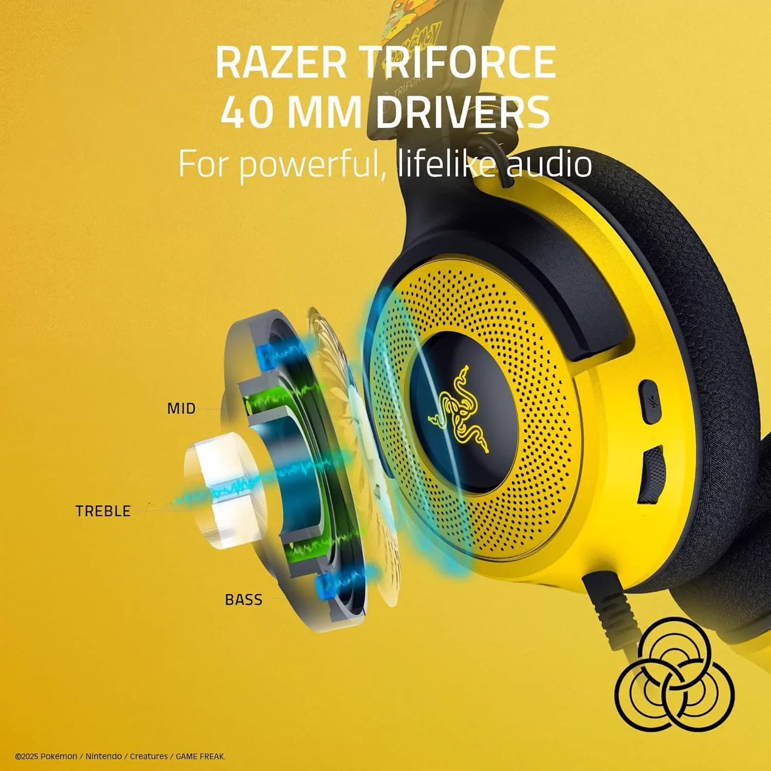 Razer Kraken V4 X Pokémon Edition Wired Gaming Headset 2
