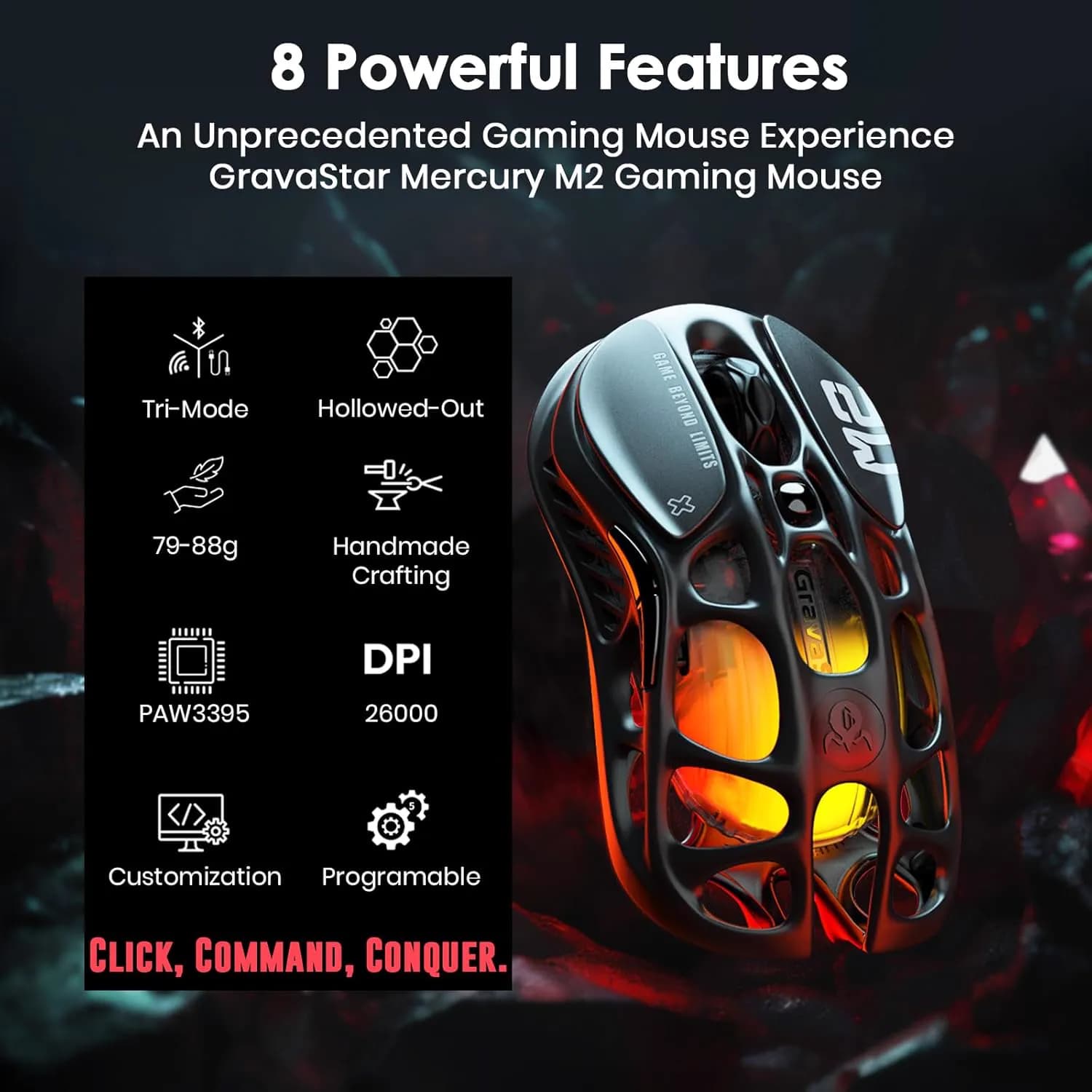 Gravastar Mercury M2 Stealth Black 2