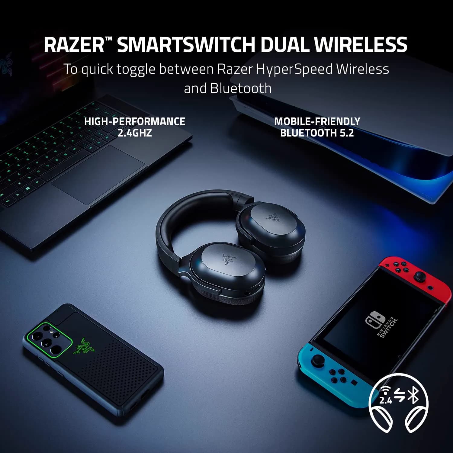 Razer Barracuda X Wireless Black 6