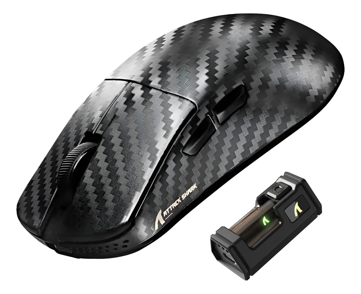 ATTACK SHARK R11 ULTRA Weave Black Wireless 8K 2