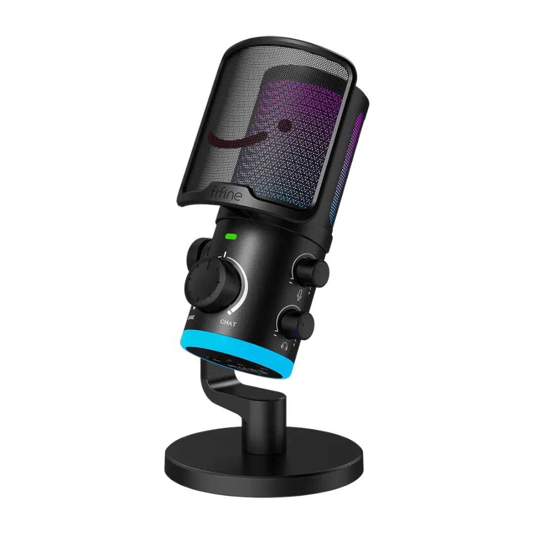 FIFINE AmpliGame AM6 USB Condenser Microphone with RGB 1