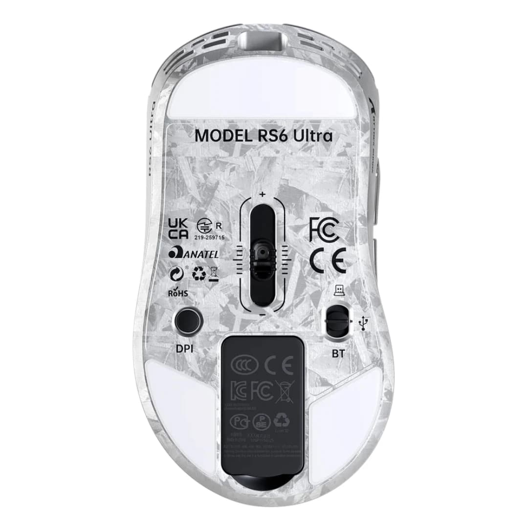 Attack Shark RS6 ULTRA Carbon Fiber Wireless Silver 3