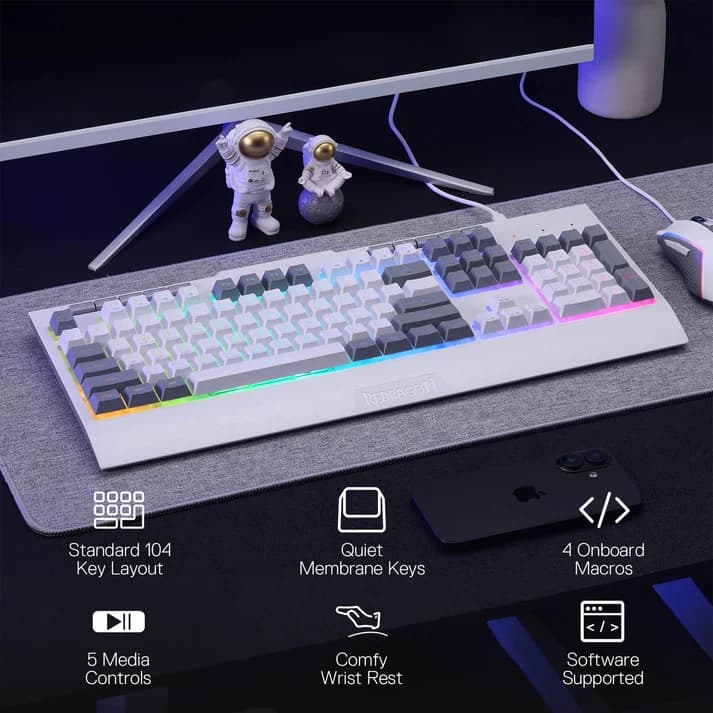 Redragon S151 Wired Membrane Gaming Keyboard & Mouse 2