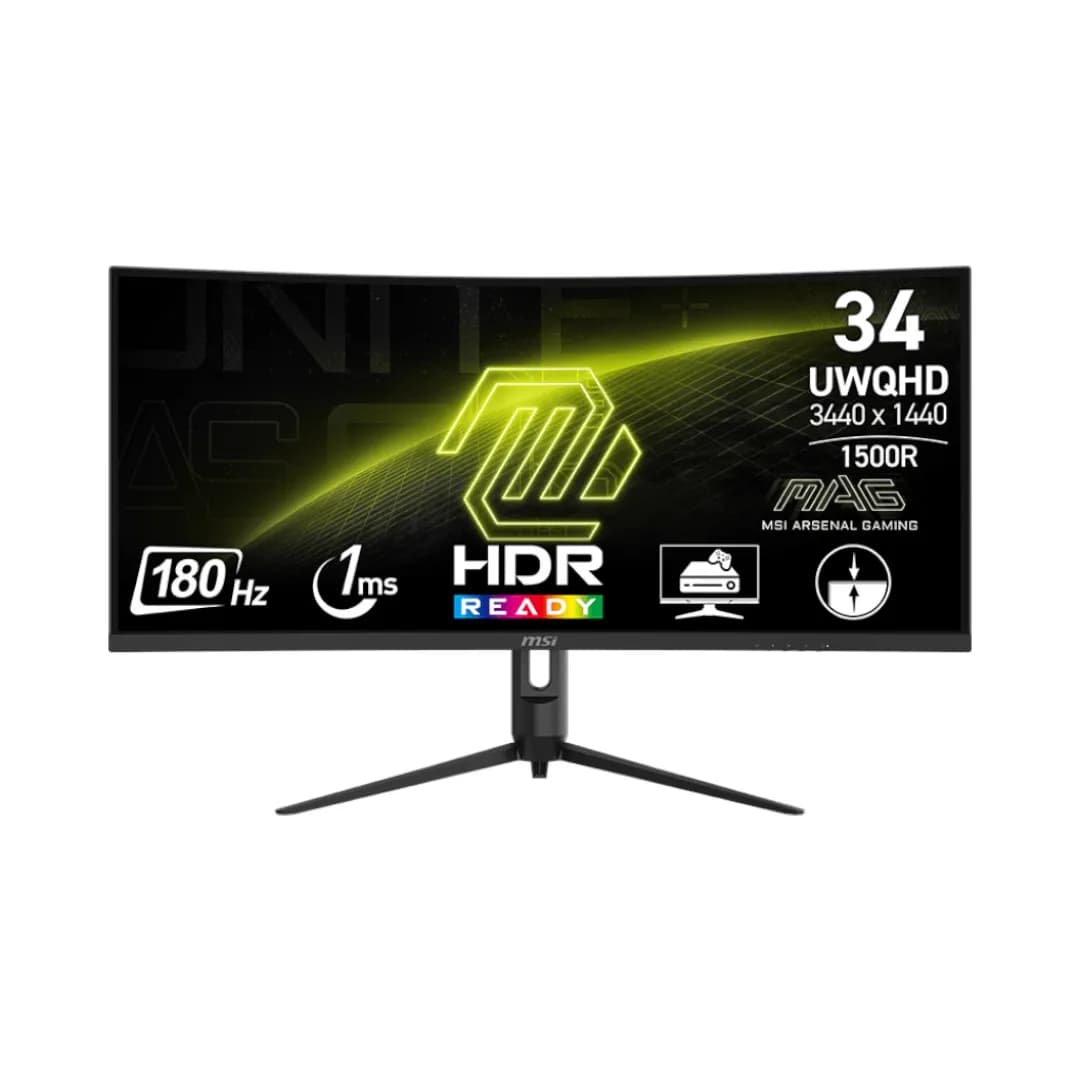 Msi MAG 34In Va 180Hz 1Ms 342CQR E2 1