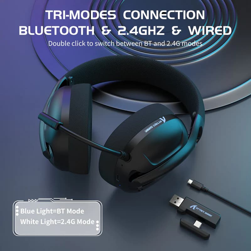 Attack Shark L80 Ultra-Light Tri-Mode Black 3