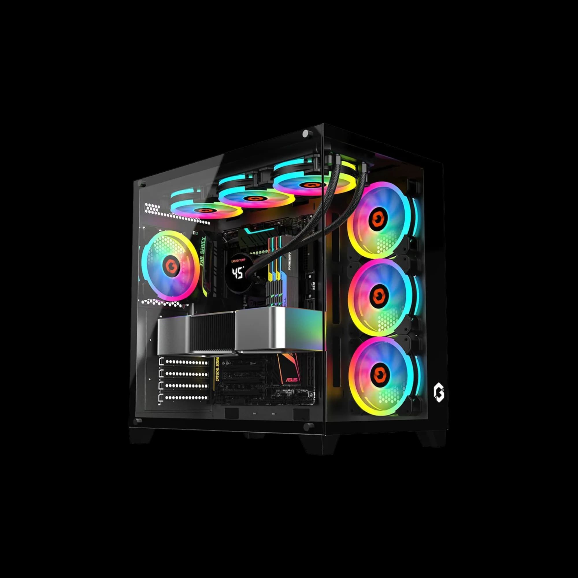 GAMEON Emperor Midnight Series Mid Tower Case - Black 1