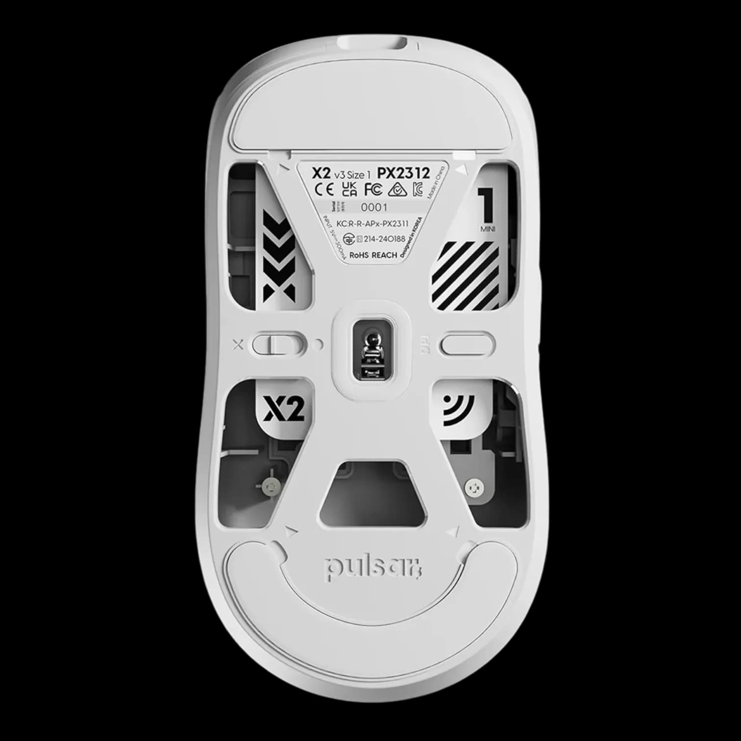 Pulsar X2 v3 Mini Size 1 (White) 3