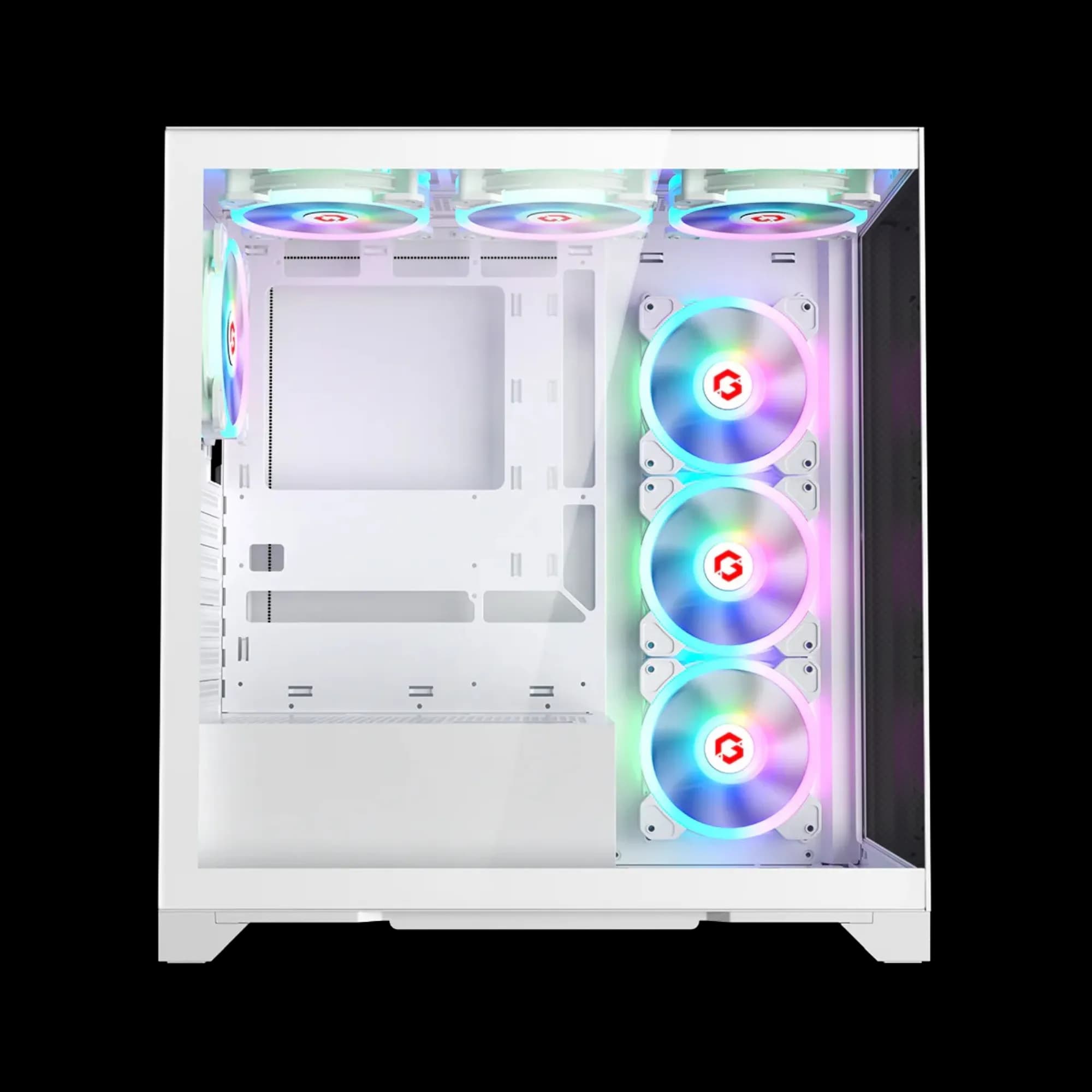 GAMEON Emperor Arctic IV Mid Tower (White) 7 FAN 2