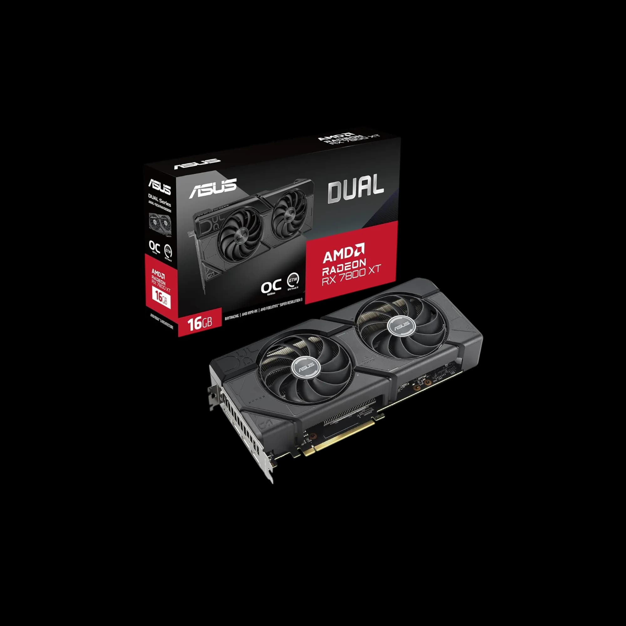 ASUS Dual Radeon RX 7800 XT OC Edition 16GB GDDR6 1