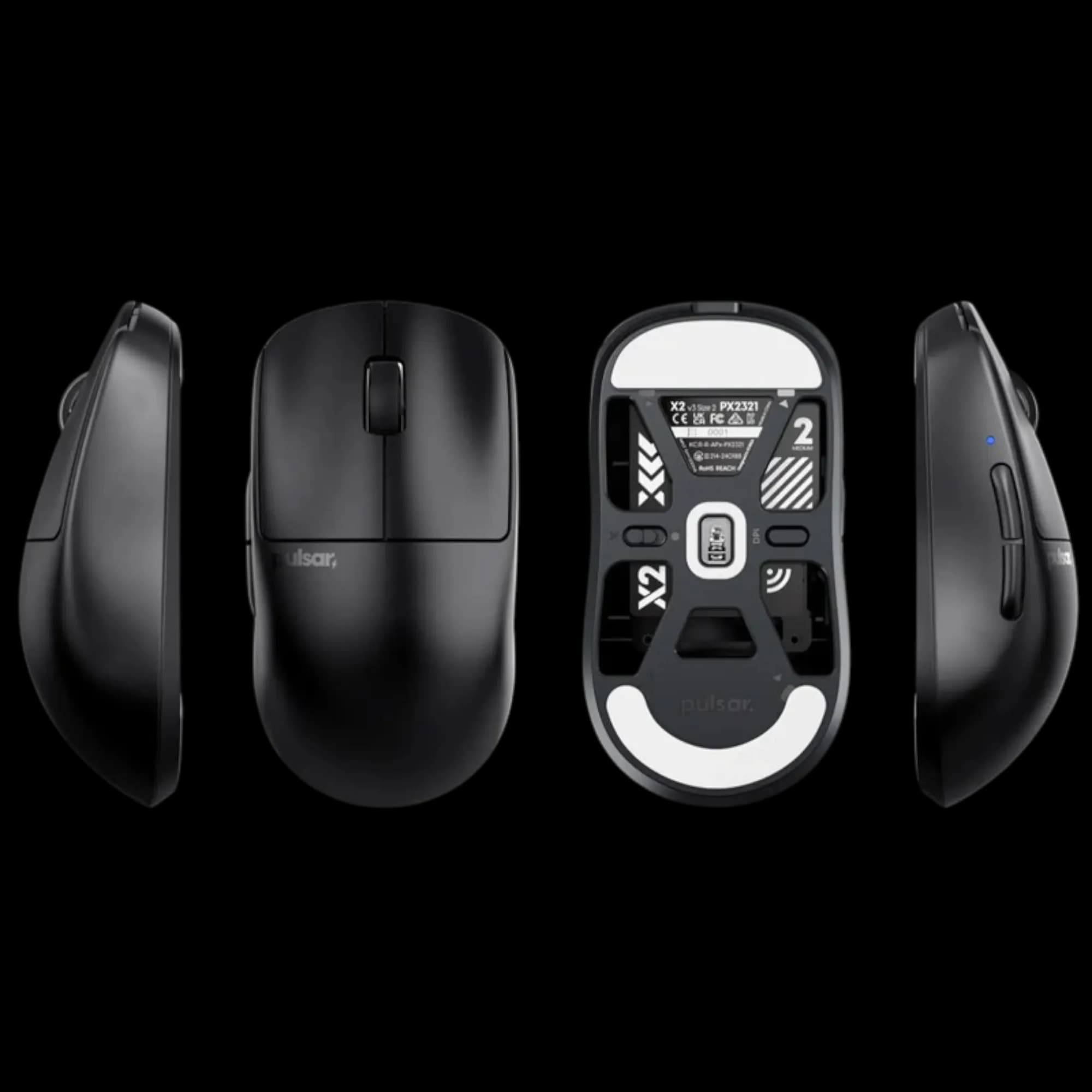 Pulsar X2 v3 Size 2 Wireless Size 2 (Black) 2