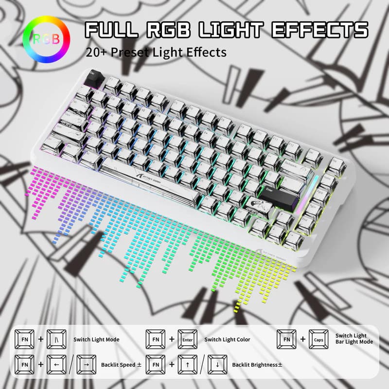 Attack Shark X82PRO HE Comic Wireless 5