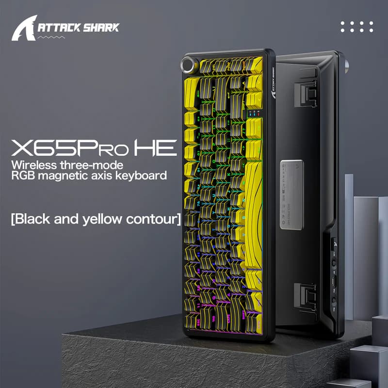 Attack Shark X65PRO HE Yellow 2