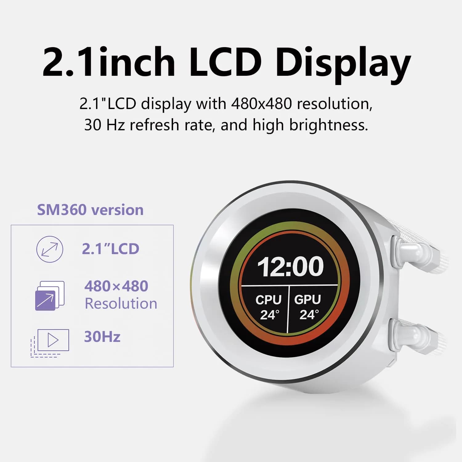 SAMA SM360 Adjustable Liquid LCD Display White 2
